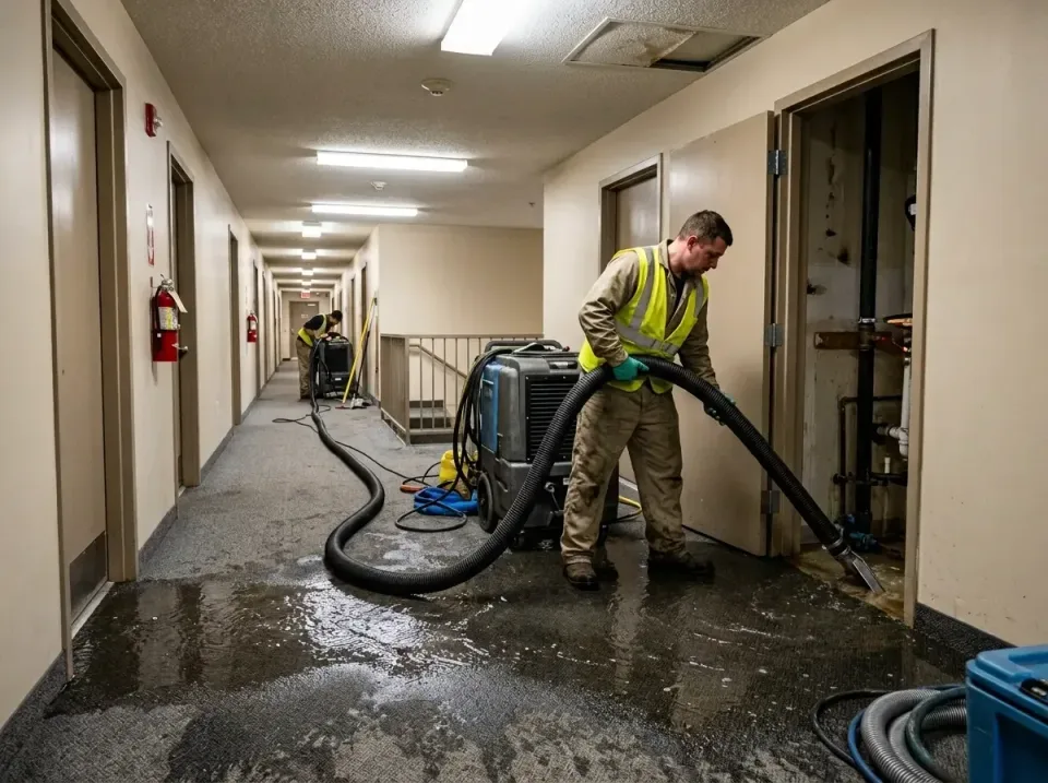 multi-unit-apartment-hallway-f-005 — frequently asked questions, Emergency Burst Pipe Water Extraction & Removal in Kentwood…